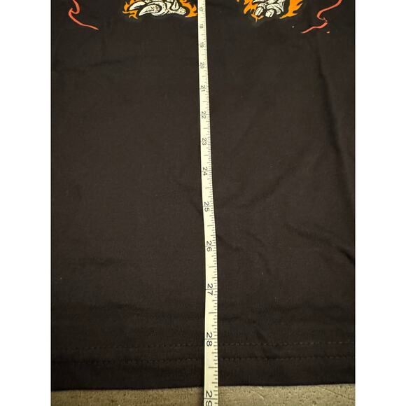 Toronto Raptors Mitchell & Ness Black Skeleton Men's T-Shirt Flaming Logo Large - Picture 4 of 6